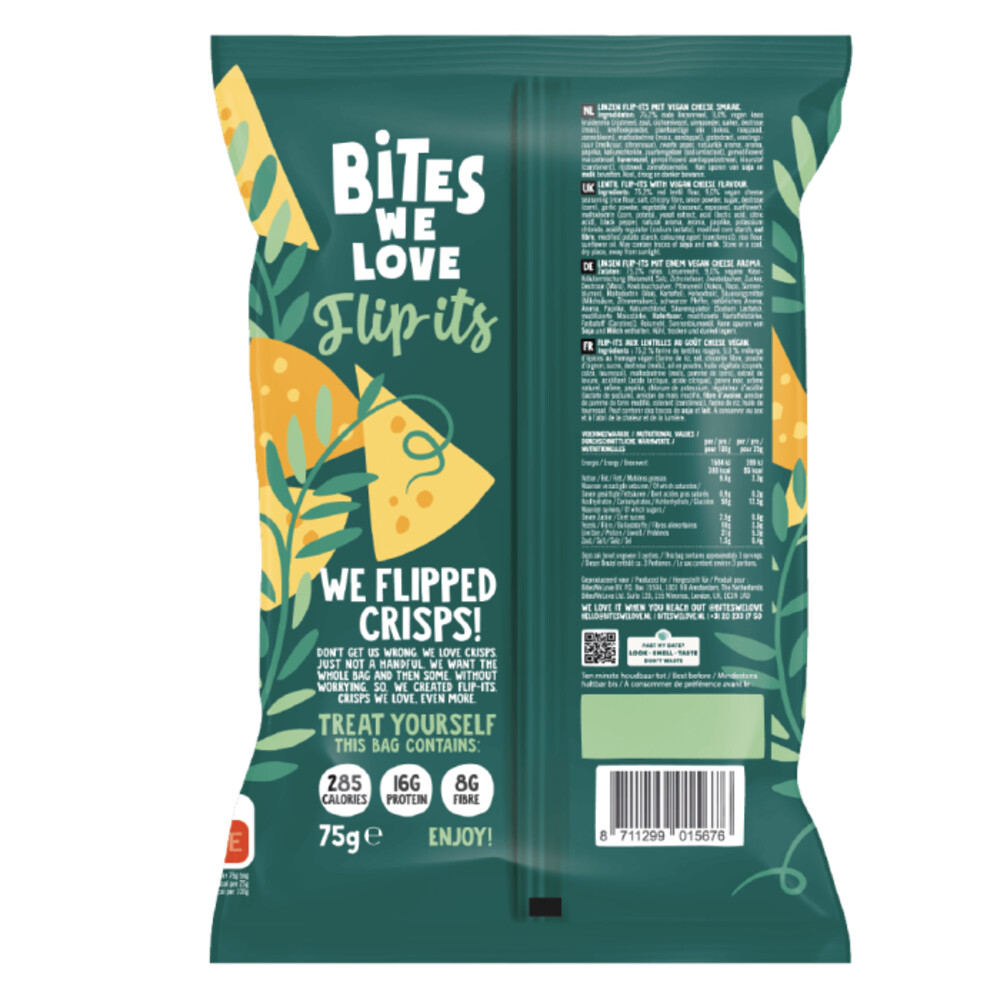 6x BitesWeLove Flip-its Vegan Cheese75 gr