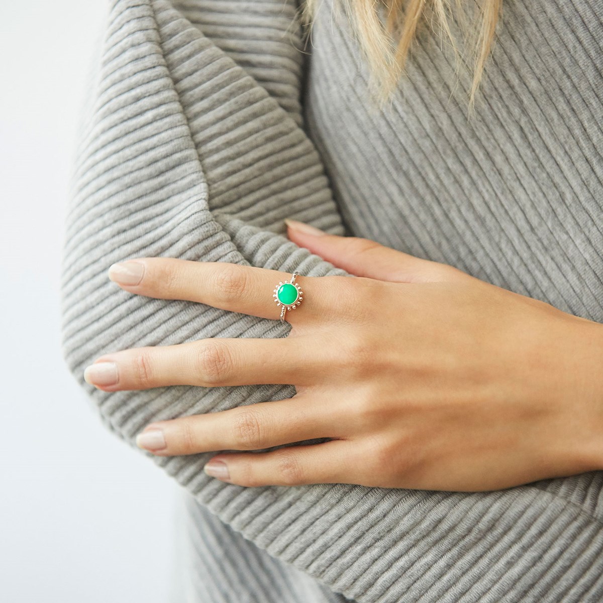 Bague Soleil Chrysoprase, Surya