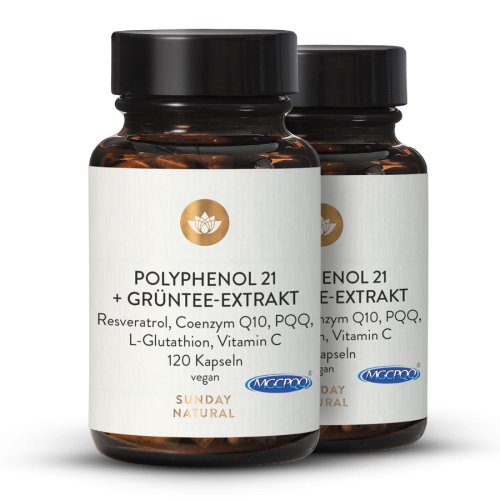 Sunday Natural Products  Polyphenol 21 + Grüntee Extrakt