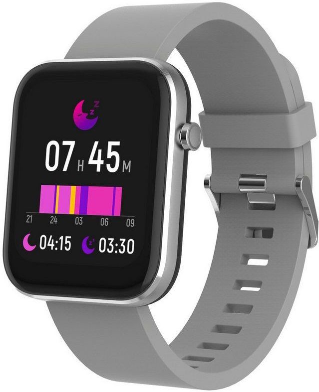 Denver - SW-182GR - Bluetooth Smartwatch - Grijs - 1,7-inch Display - IP68