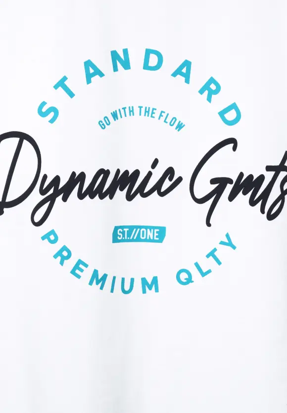 T-Shirt mit Frontprint - White