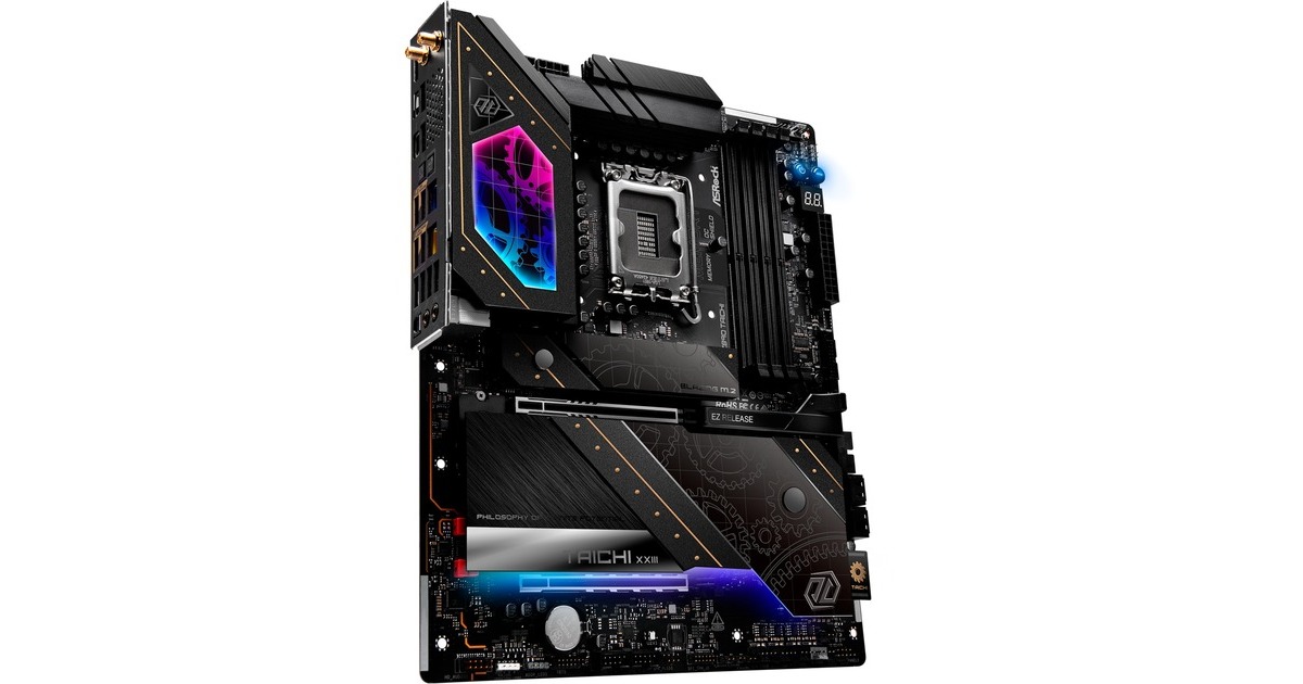 ASRockZ890 Taichi socket 1851 moederbord  (Zwart, RAID, 5Gb-LAN, 2.5Gb-LAN, WLAN, BT, Sound, ATX)