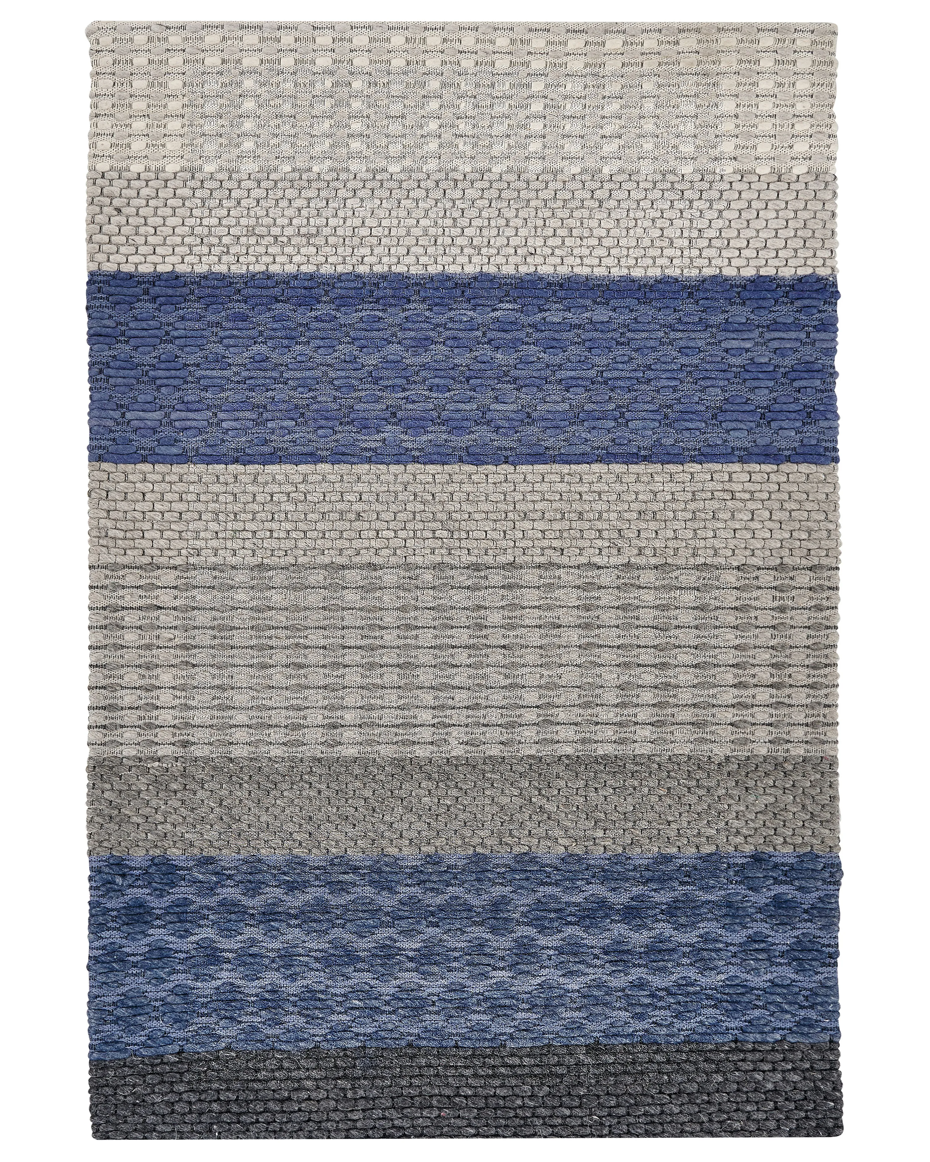 Vloerkleed AKKAYA Blauw 160 x 220 cm Wol