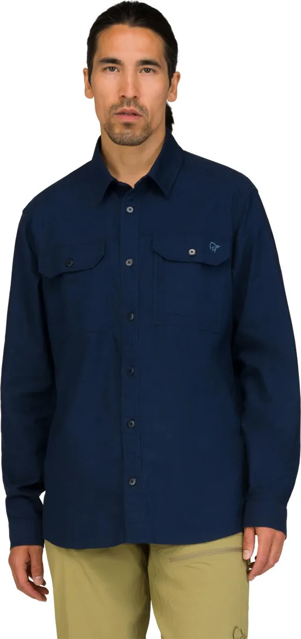 Norrøna Femund Cotton Shirt M'S Navy Blazer