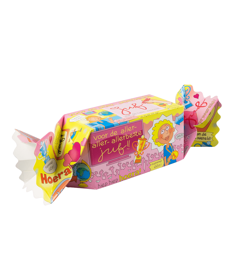 Geschenkdoosje Juf 26cm