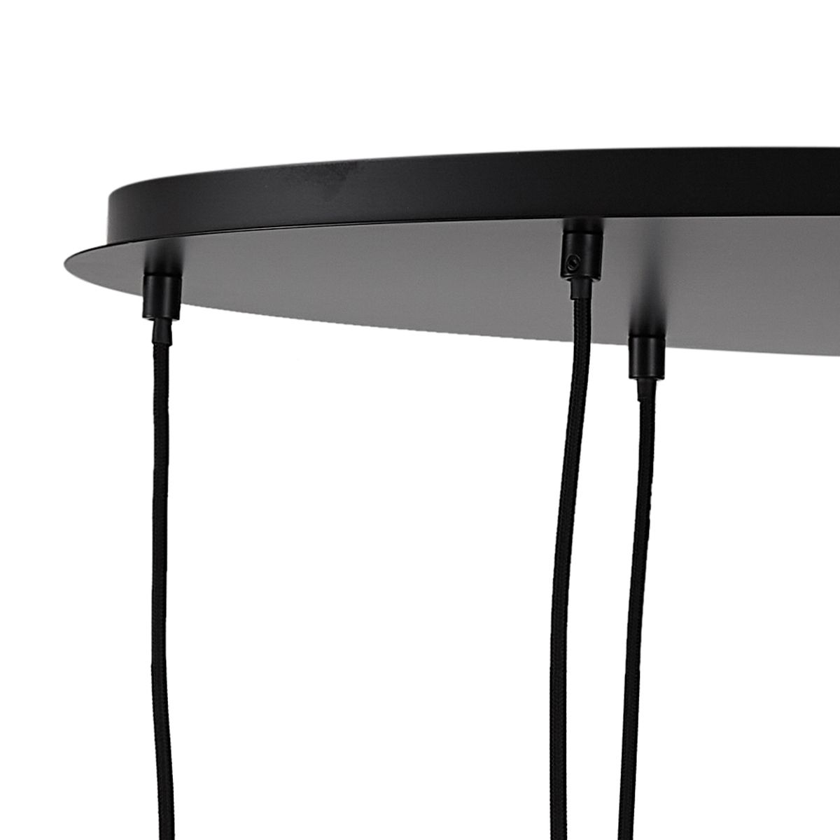 Moderne hanglamp zwart met smoke glas 9-lichts - Jia