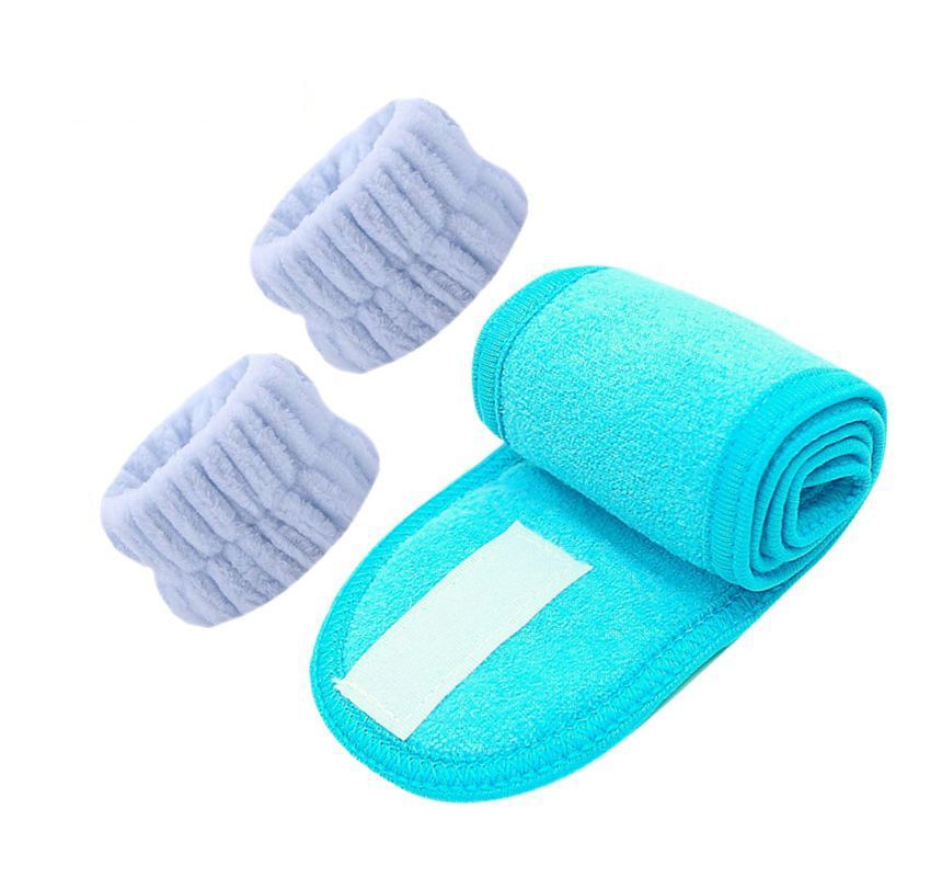 Gizmi - Set van 3: Gezichtsreiniger Zelfklevende Hoofdband + Polsband
