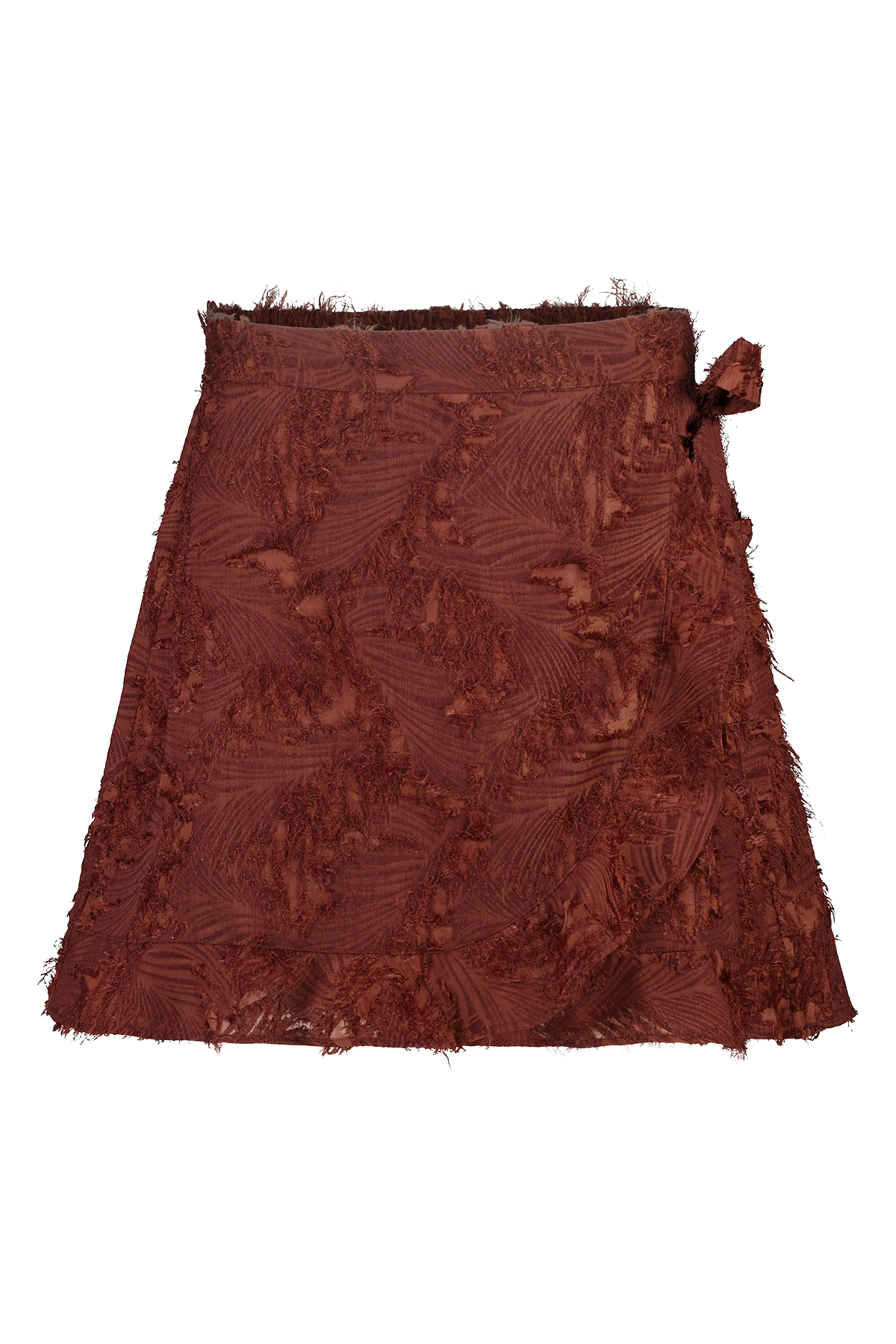 Skort met overslaglook Midden bruin