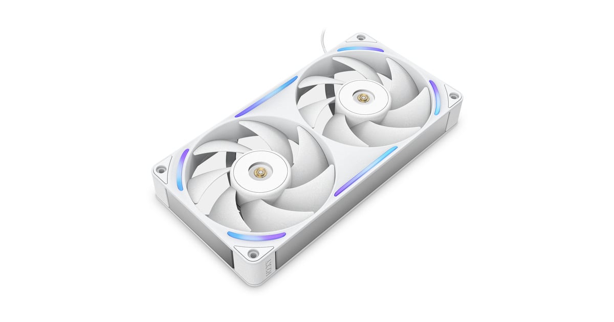 NZXTF240X RGB case fans  (Wit, 2 stuks, 240 x 120 x 30 mm, PWM)