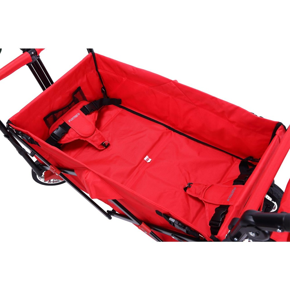 Chariot de jardin pliable rouge - easy cruiser - transport charge 75 kg
