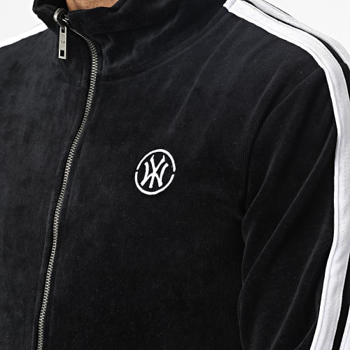 Ensemble De Survetement A Bandes League Noir