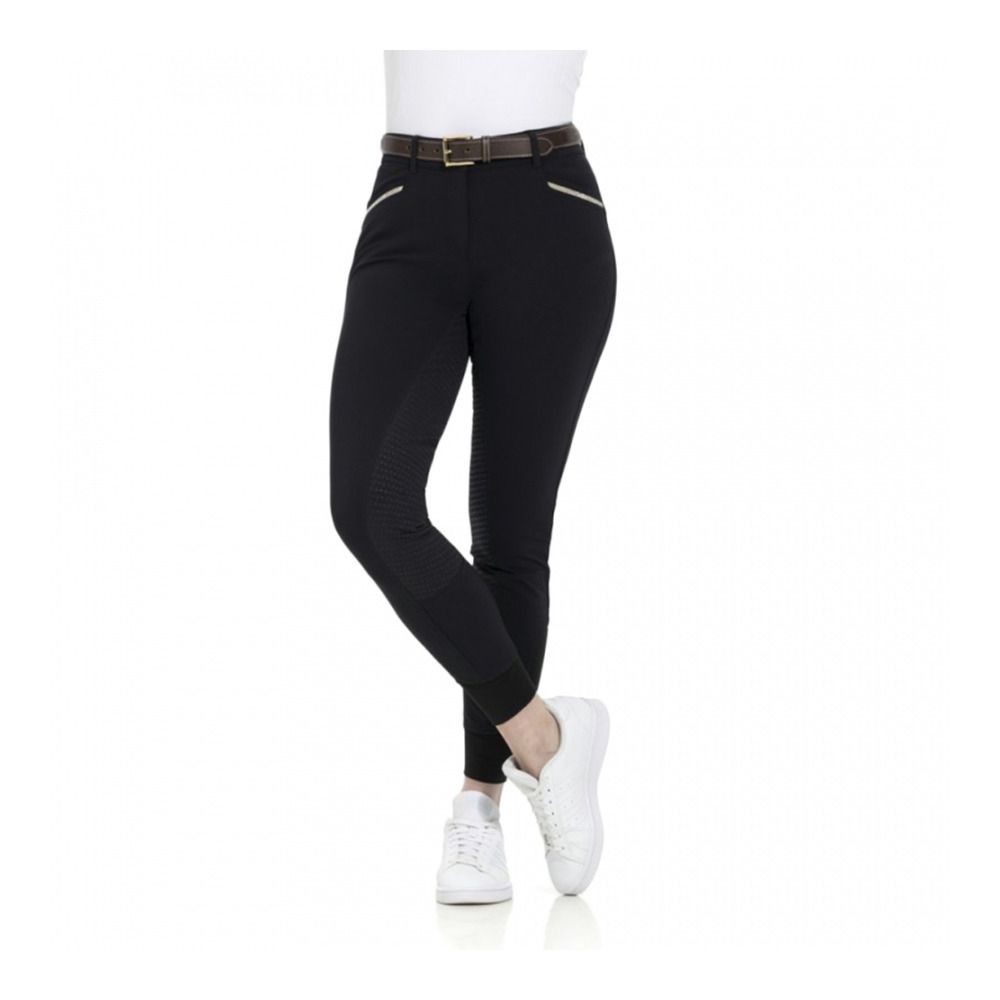 Equitheme GIZEL - Pantalon siliconé Femme noir
