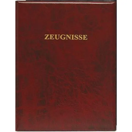 Roth Zeugnisringbuch, Kunststoff, DIN A4, dunkelrot, sortiert