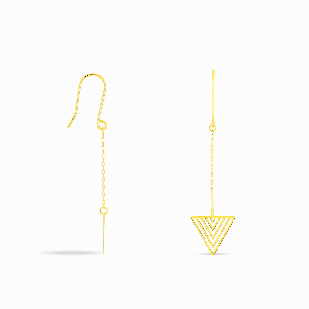 Boucles D'oreilles Pendantes Katie Or Jaune