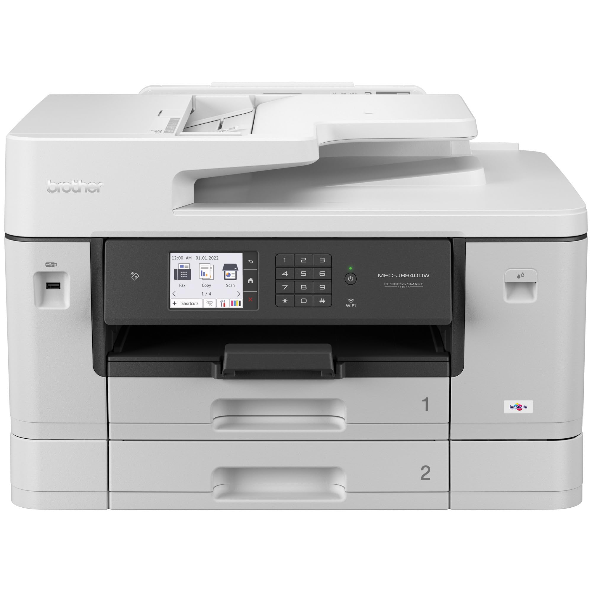 Brother MFC-J6940DW - Imprimante Multifonction 4 en 1 (Impression/Copie/Scan/Fax) - Jet d'encre Couleur - A4/A3 - Bacs de 2 x 250 Feuilles - Impressio