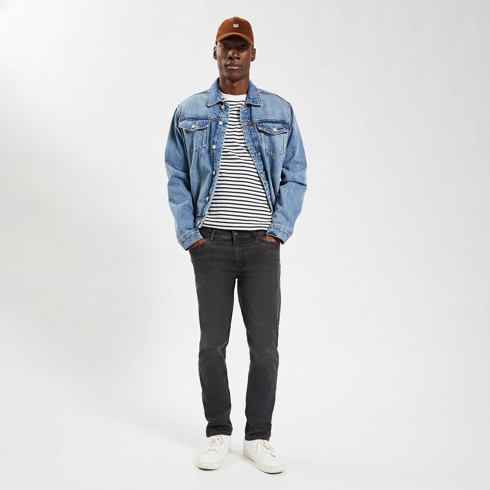 Jean slim urbanflex 3 longueurs Bleu