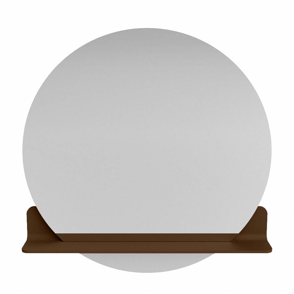 Mondiaz Spot spiegel rond Ø80cm met planchet rust