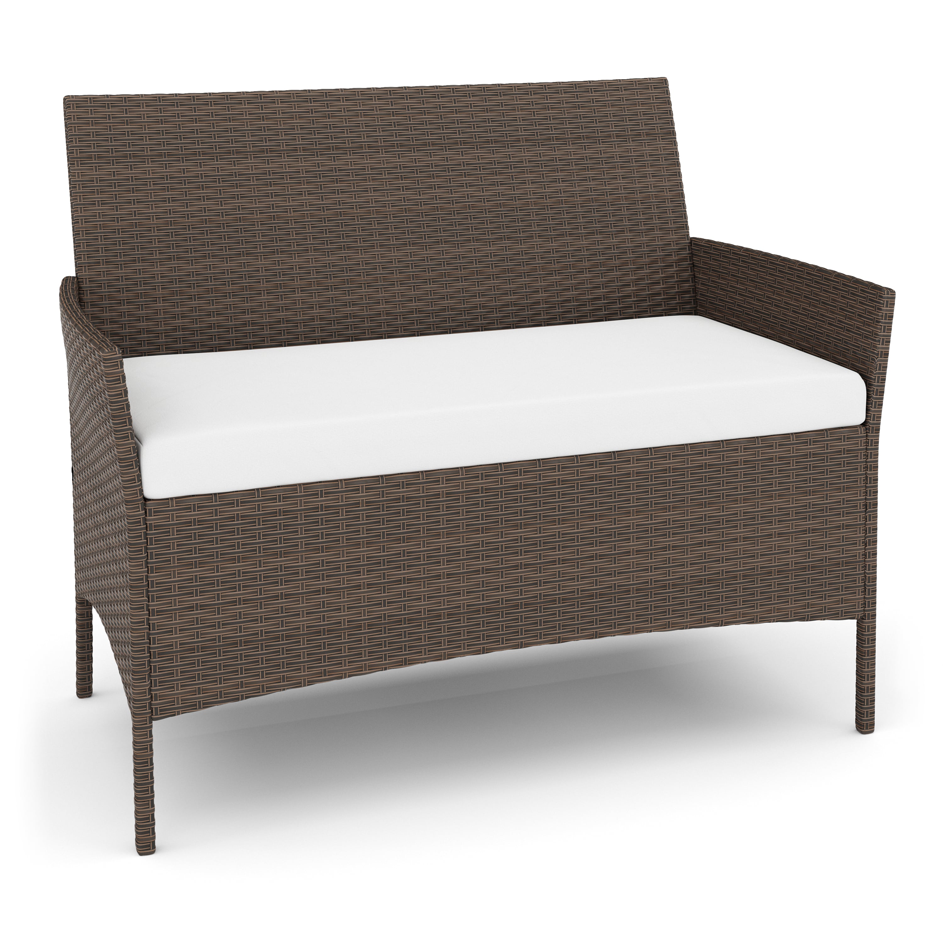 Gartenset Rattan MOLDE braun/beige