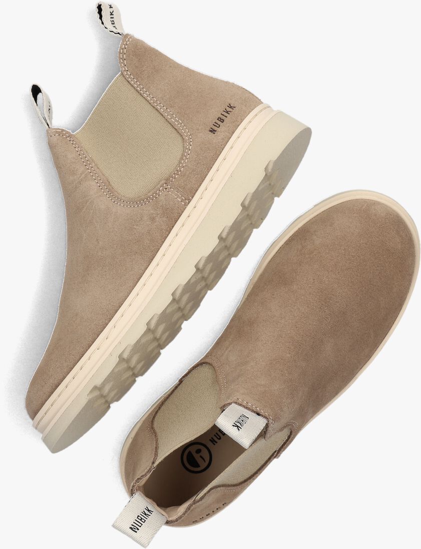 NUBIKK taupe nubikk chelsea boots jonah rai jr