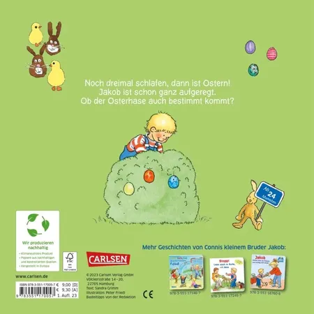 Carlsen Verlag Jakob und Conni freuen sich auf den Osterhasen