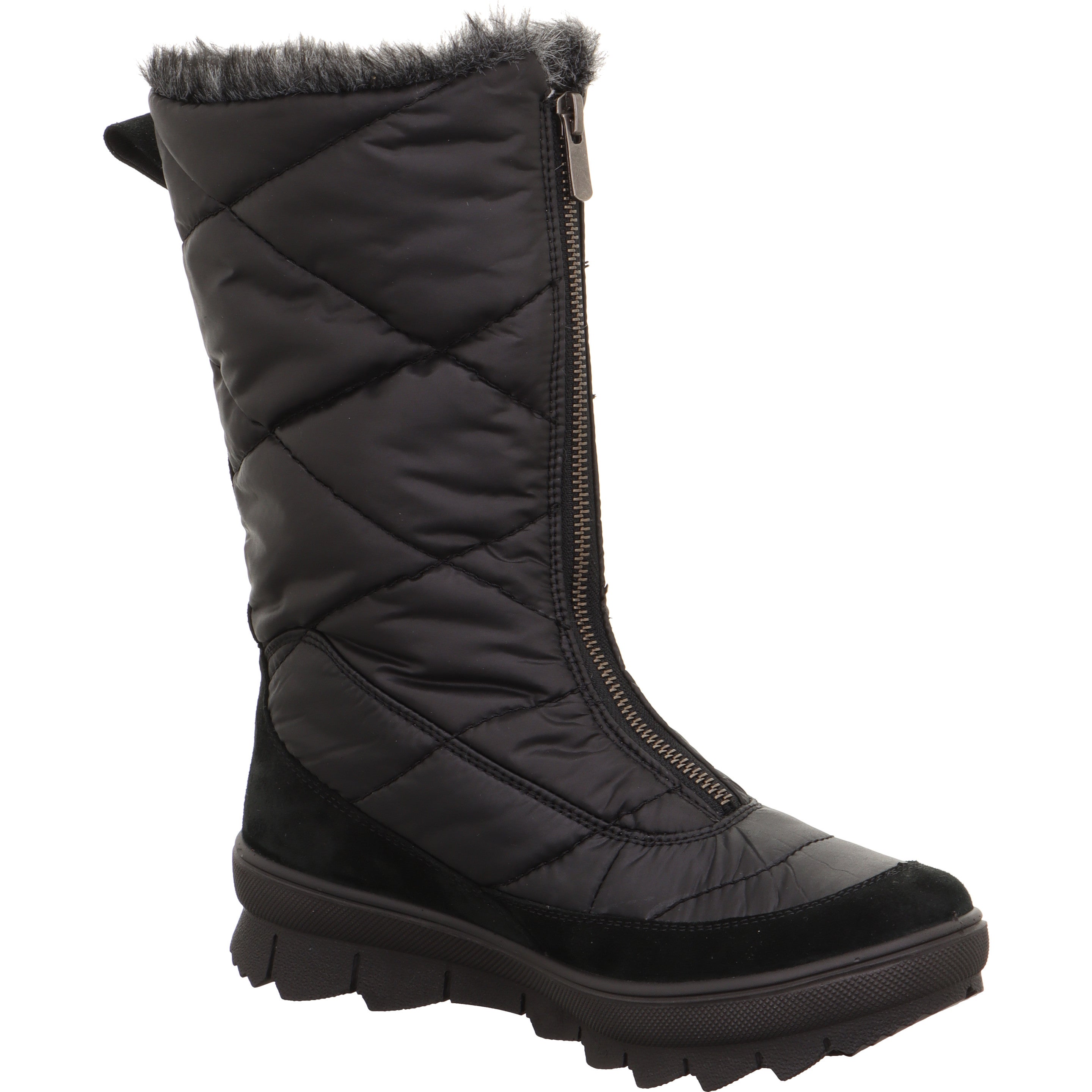 legero NOVARA Damen  Stiefel mit Reißverschluss - Farbe: Schwarz - Größe: 3.5
