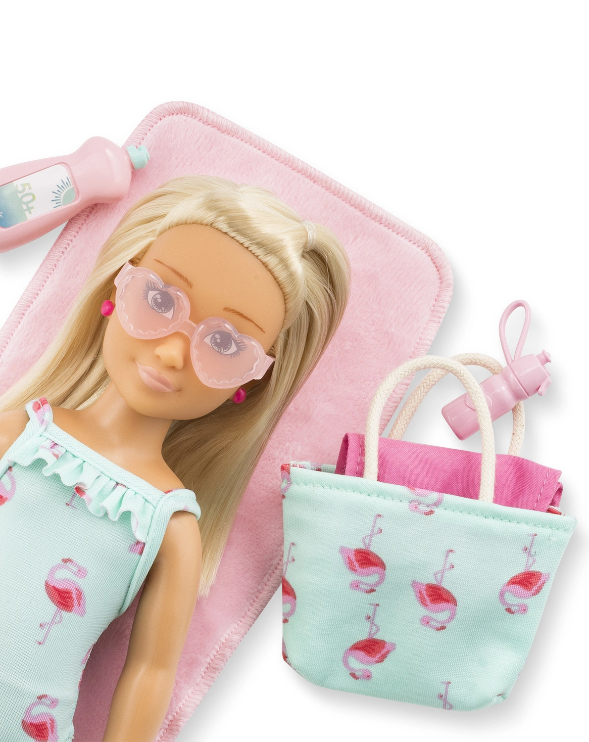 Ankleidepuppe VALENTINE BEACH SET (28cm) mit Zubehör