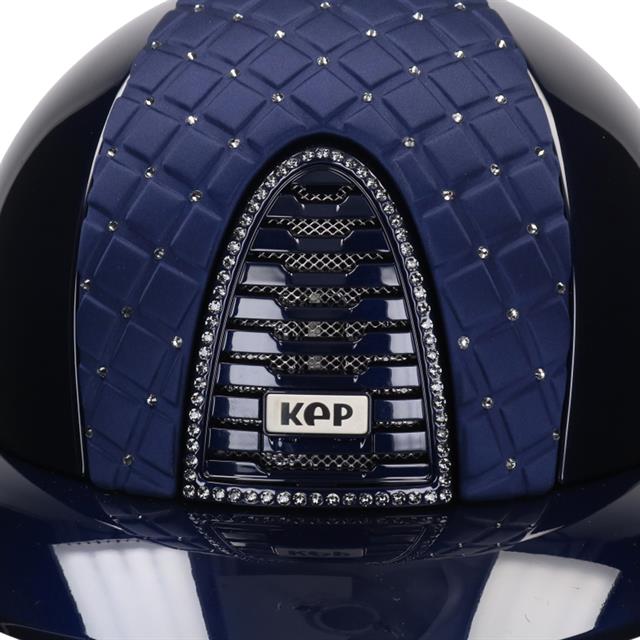Veiligheidshelm KEP Italia Cromo 2.0 Polish Metal Milano Swarovski Polo Donkerblauw