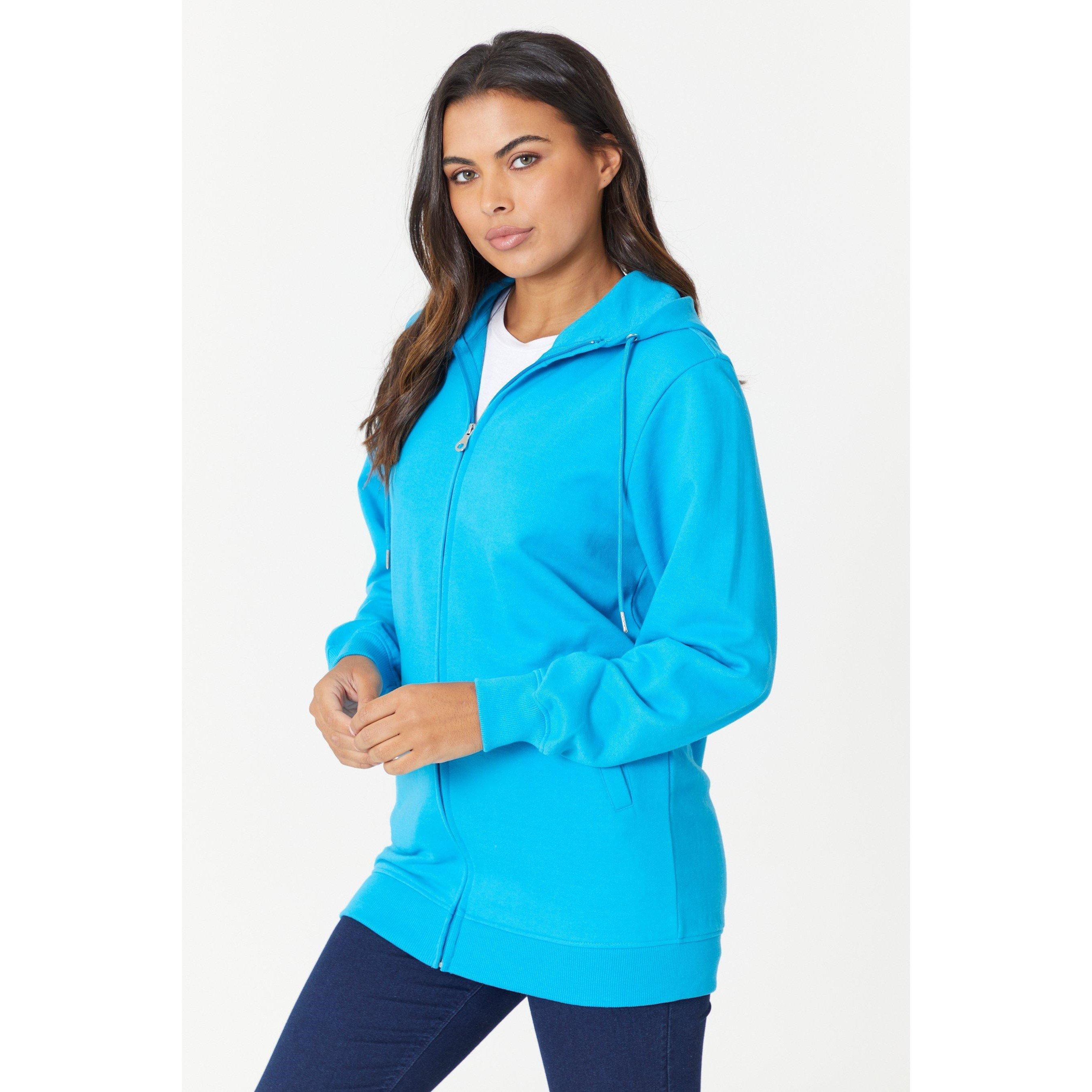 Be You Ladies Zip Through Longline Hoodie