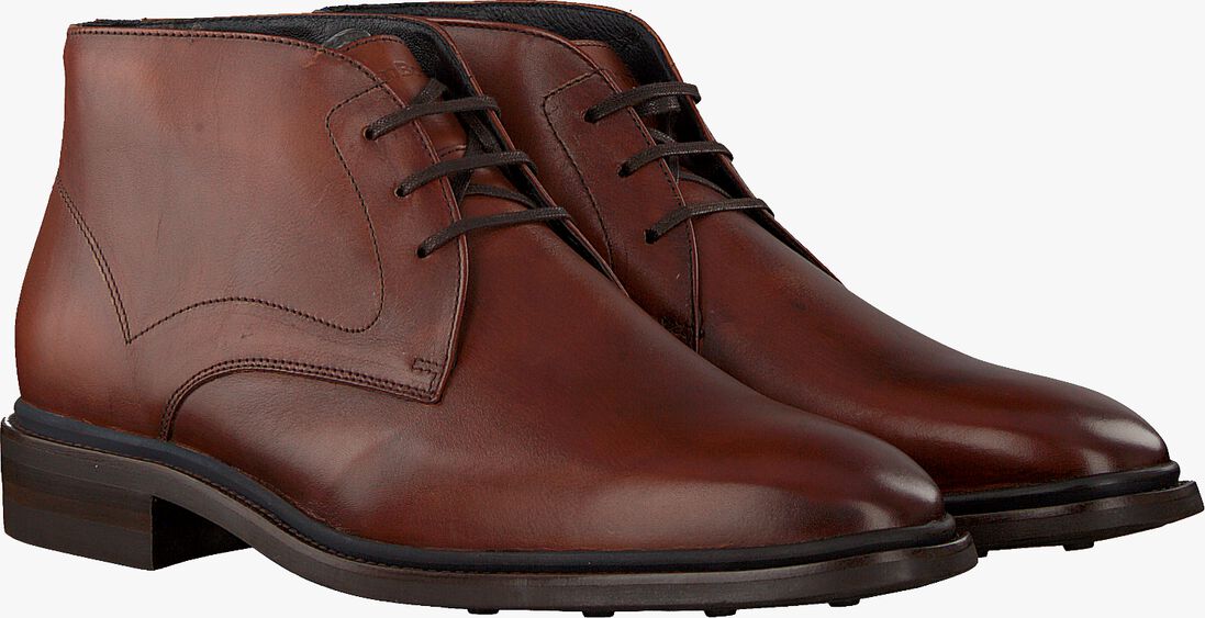 FLORIS VAN BOMMEL cognac floris van bommel nette schoenen sfm-50032