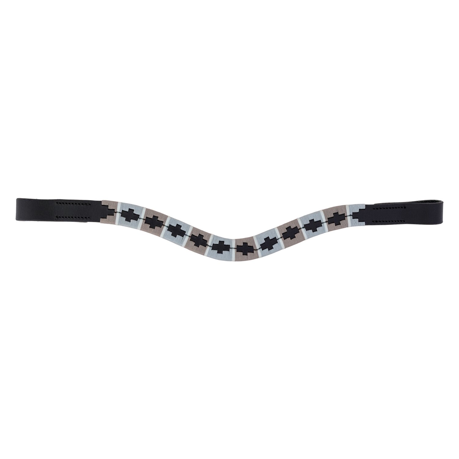 black forest Stirnband Canterbury  - black/grey - Warmblut