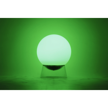 Lutec Connect tafellamp Globe zwart LED, wit en gekleurd licht, 20cm