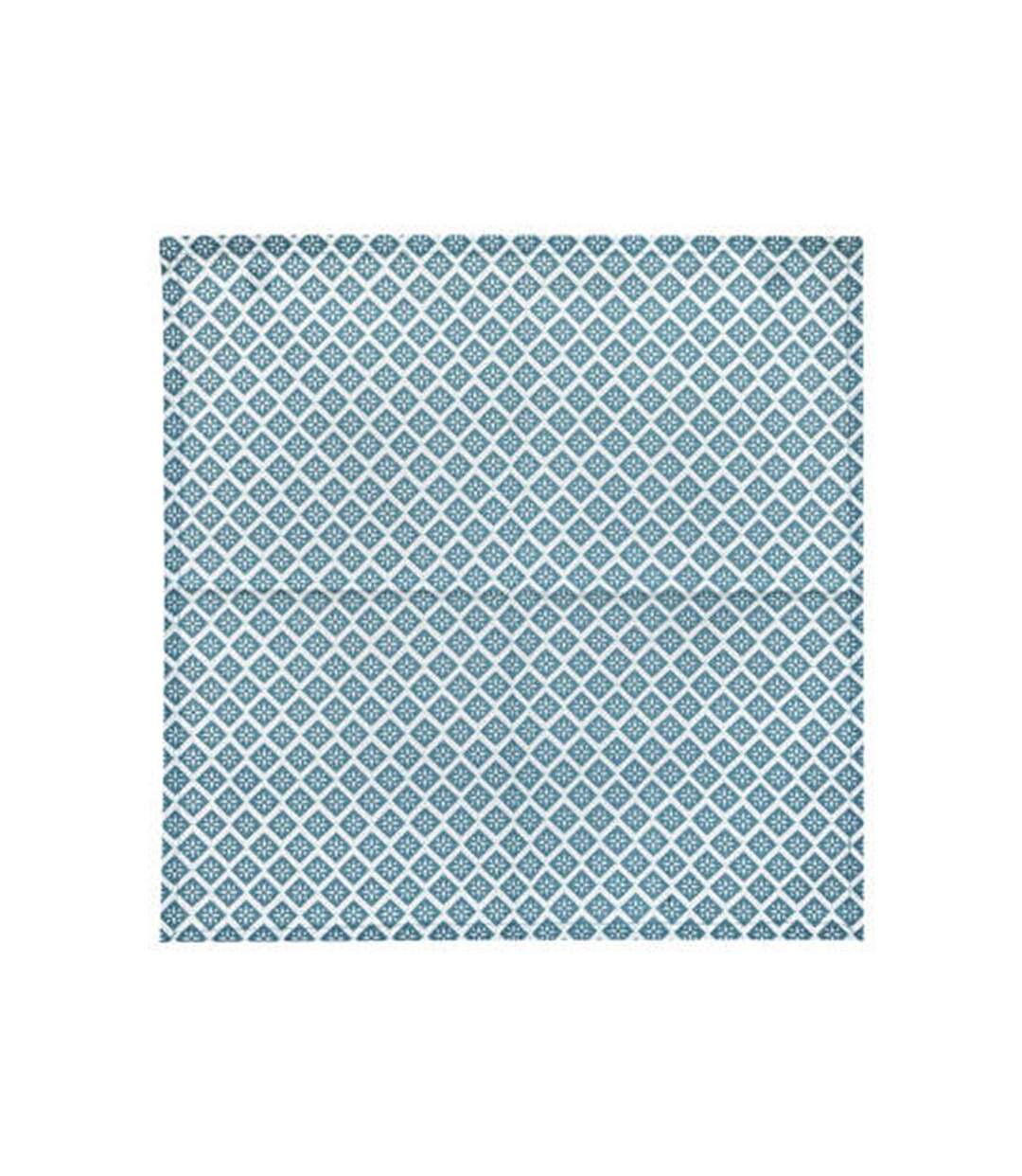 Lot de 4 Serviettes de Table Tikal 40x40cm Bleu