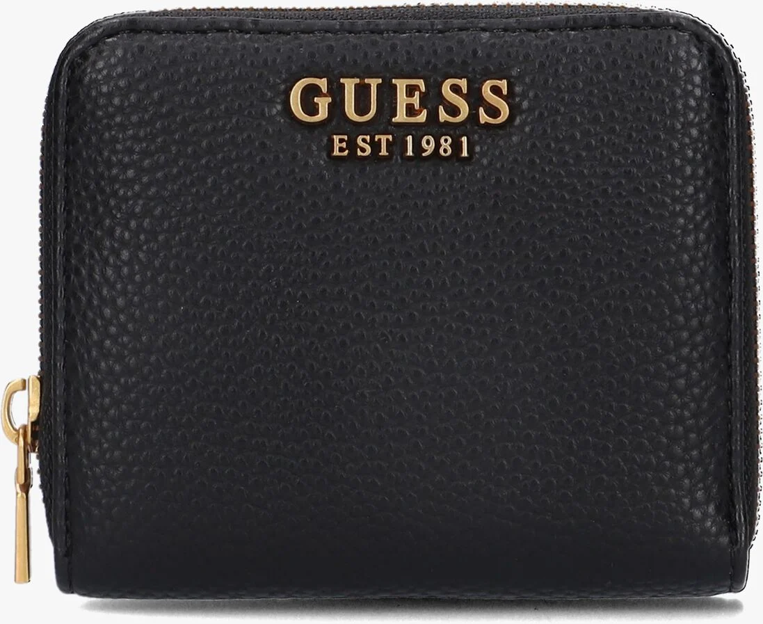 GUESS zwarte guess portemonnee laryn slg small zip around