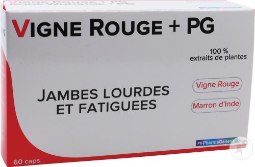 Pg Pharmagenerix Vigne Rouge+ Pg Blister 60 Gélules