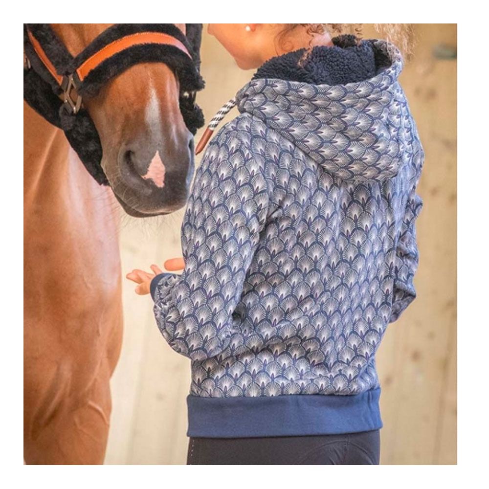 Pénélope ROSY - Sweat Femme marine/rose