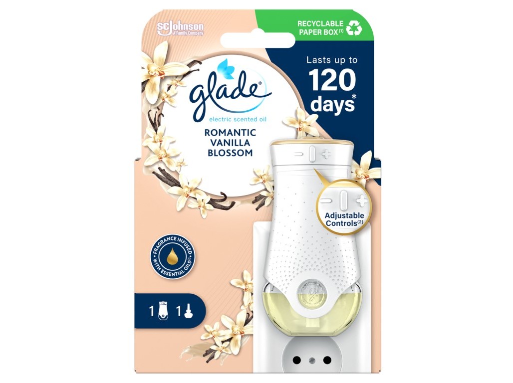 AMBIENTADOR ELÉCTRICO APARELHO GLADE VANILLA 20ML