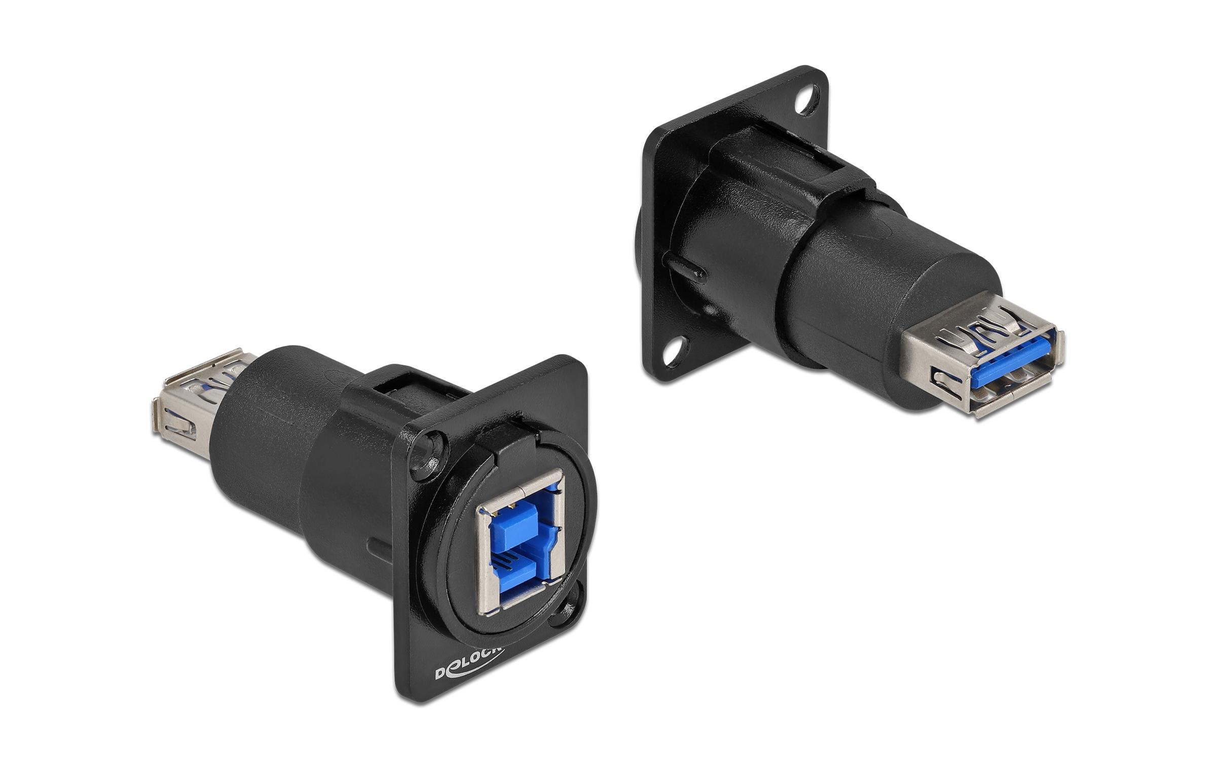 D-Typ Modul USB 3.0 Typ-A Buchse zu Typ-B BuchseDelock D-Typ Modul USB 3.0 Typ-A Buchse zu Typ-B Buchse