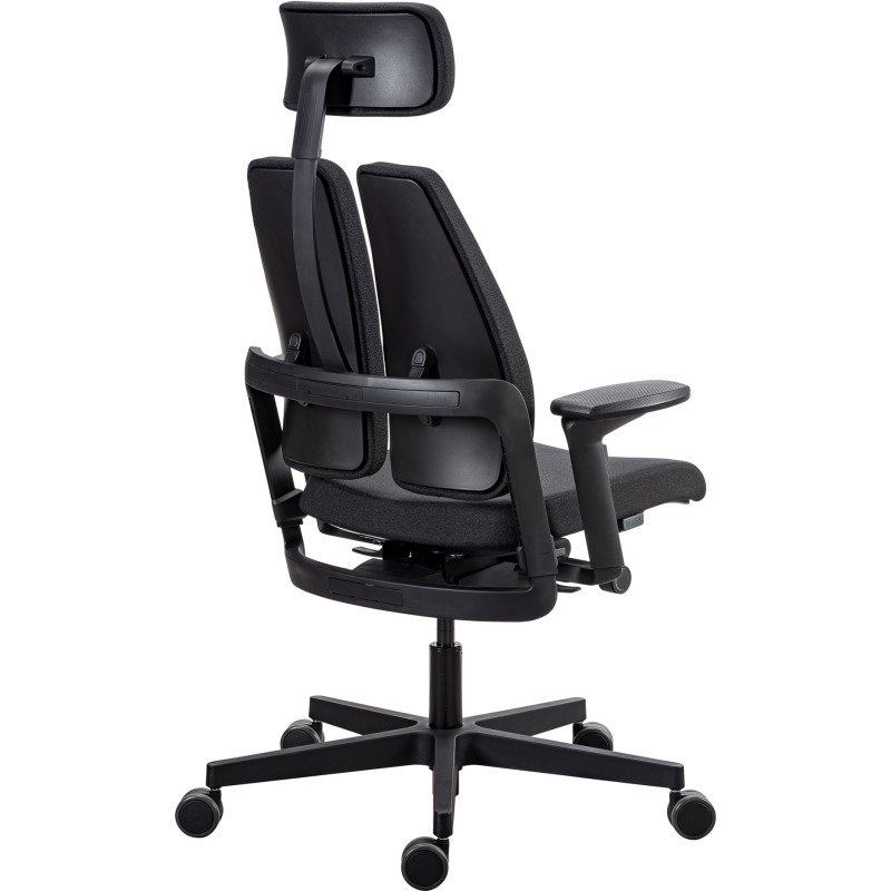 Chaise ultra-ergonomique Xavier avec accoudoirs et appuie-tête réglables