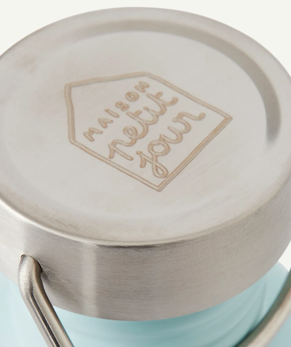 MAISON PETIT JOURGOURDE BLEUE AVEC MOUETTES EN INOX 500ML