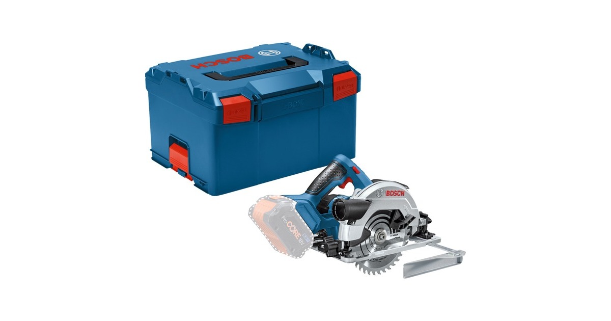 BoschGKS 18V-57G Professional handcirkelzaag  (Blauw/zwart, Incl. L-BOXX, accu en oplader niet inbegrepen)