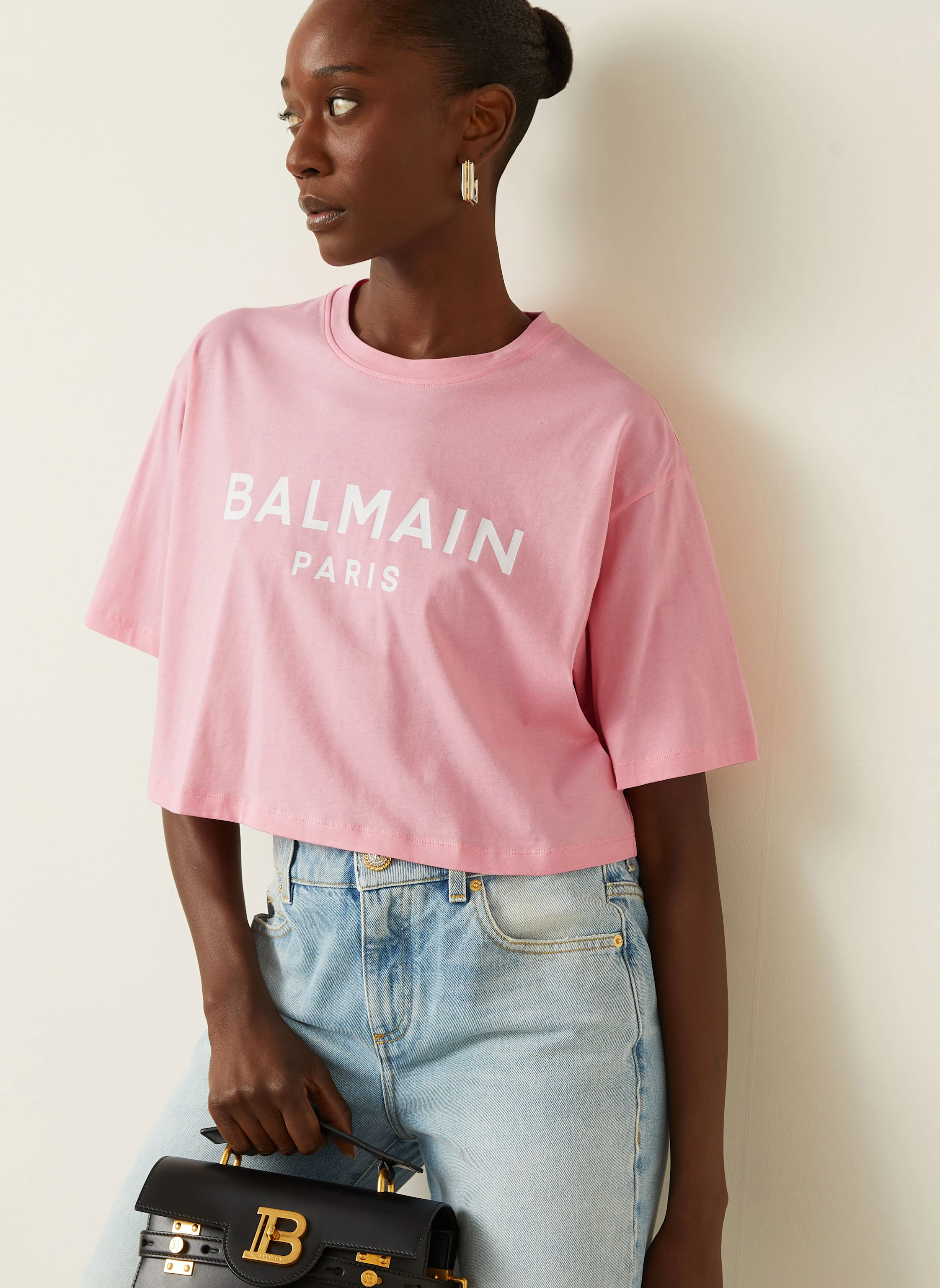 BALMAIN Cropped-Shirt
