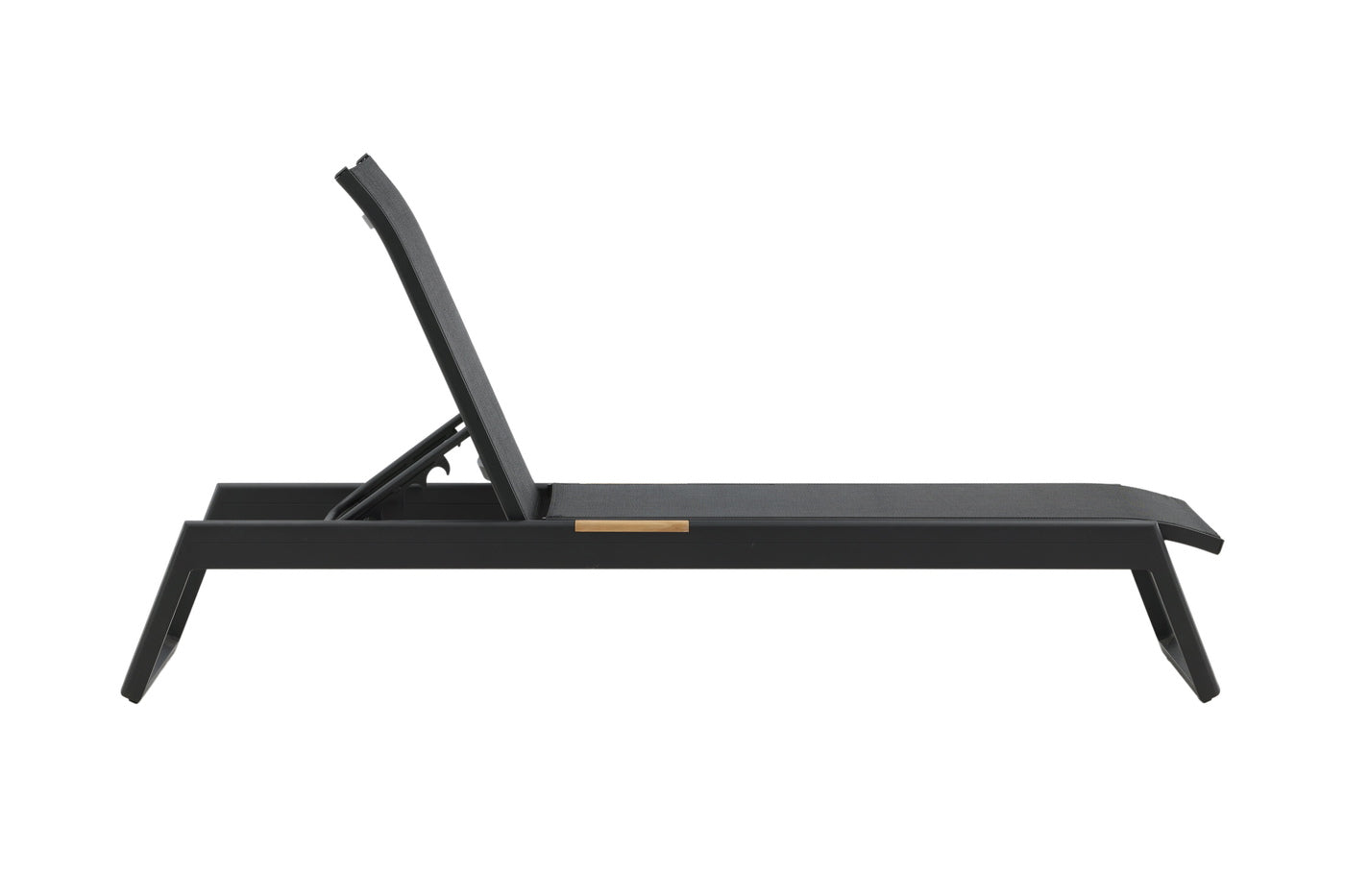 FjÃ´rd - Lounge Ligbed Zwart|Teak - Mexico