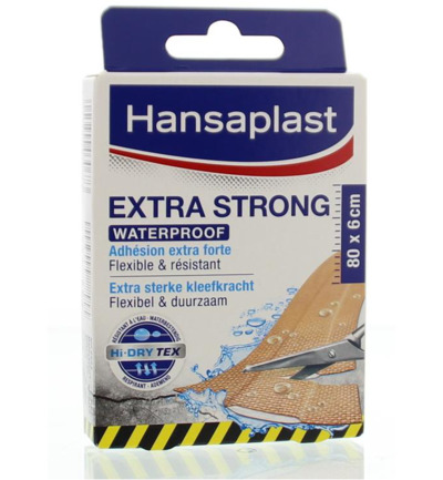 Hansaplast Extra strong waterproof pleisters (8 stuks)