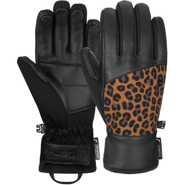 Gant de ski REUSCH BEATRIX R-TEX XT BLACK / BROWN LEOPARD