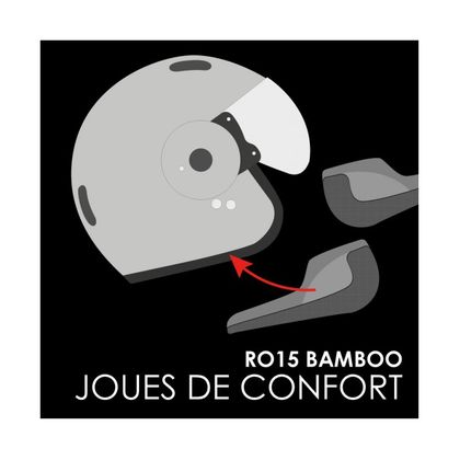 Mousses de joues ROOF KIT BAMBOO - Noir