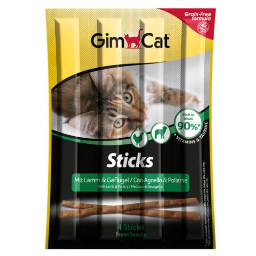 Palitos de cordeiro GimCat para gatos