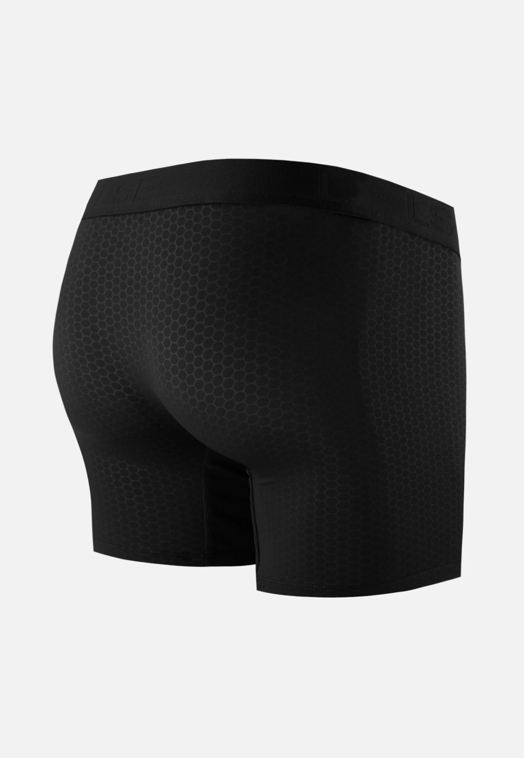 Boxer en polyamide-John Training Boxer Long Noir