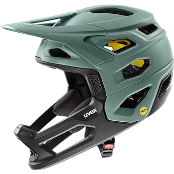 Uvex Revolt MIPS Helm Moss Green / Black Matt
