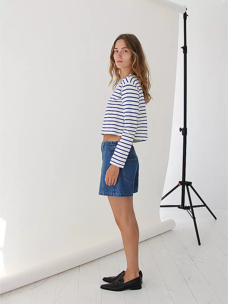 DESIGNERS REMIX Langarmshirt STACY hellblau