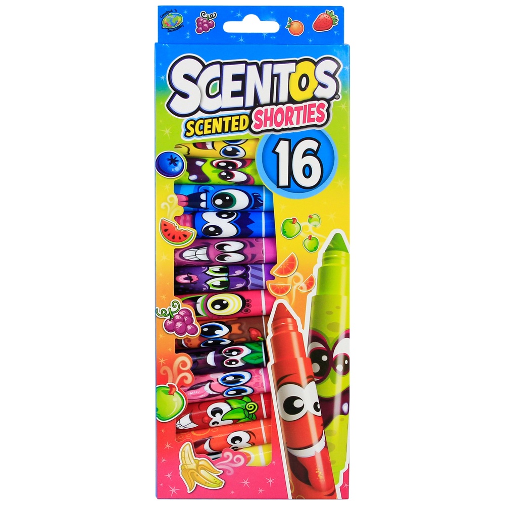 Scentos Shorties Mini-Marker, 16er-Pack